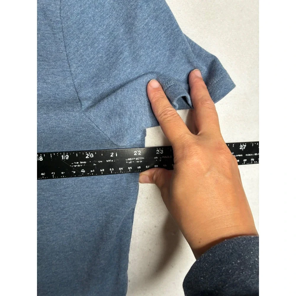 Banana Republic Mens Blue Heathered‎ Cotton Short Sleeve Polo Shirt Large 158896